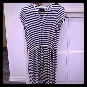 Blue & White striped dress
